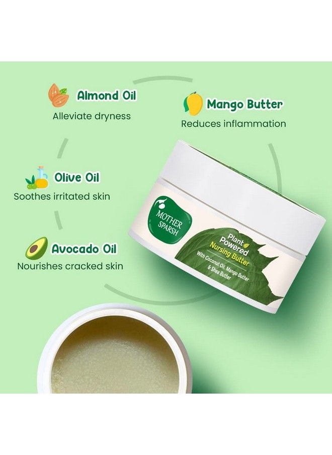 Mother Sparsh - Plant Powered Nursing Butter With Coconut Oil Mango Butter & Shea Butter ; For Sore & Cracked Nipples 25Gm - Image 1