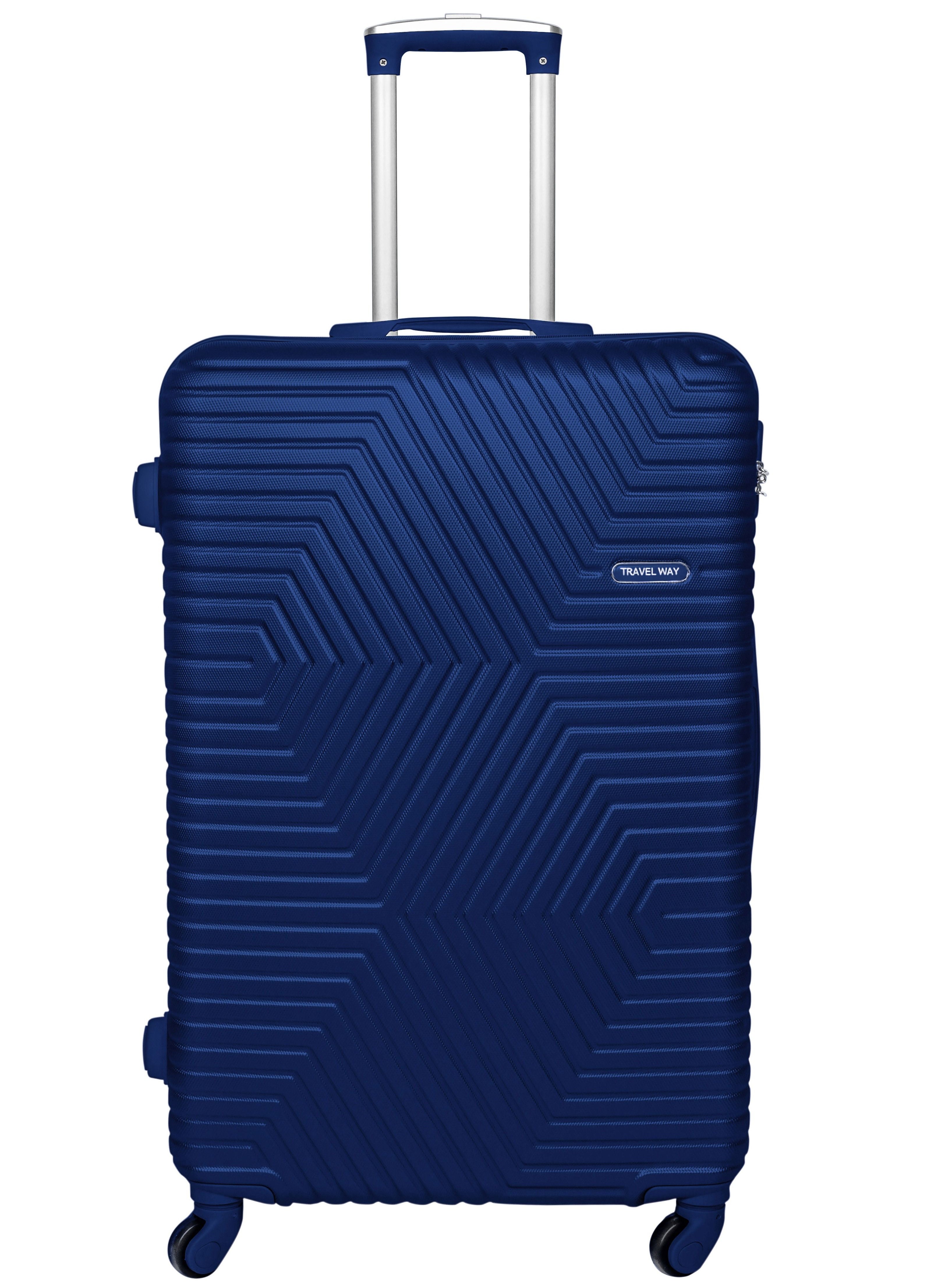 TRAVEL WAY TravelWay Lightweight 24 inch Checked Suitcase Luggage for 20 kg Hardshell Suitcase Spinner Luggage for Travel ABS Luggage with 4 Spinner Wheels Admiral Blue 24 Inches 61 cm Best Price UAE ...