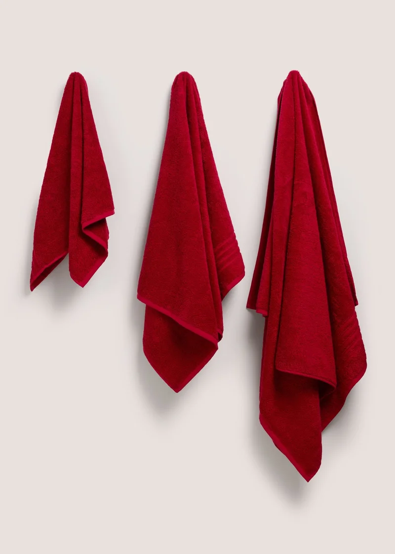 Matalan Egyptian Dark Red Burgandy Towel