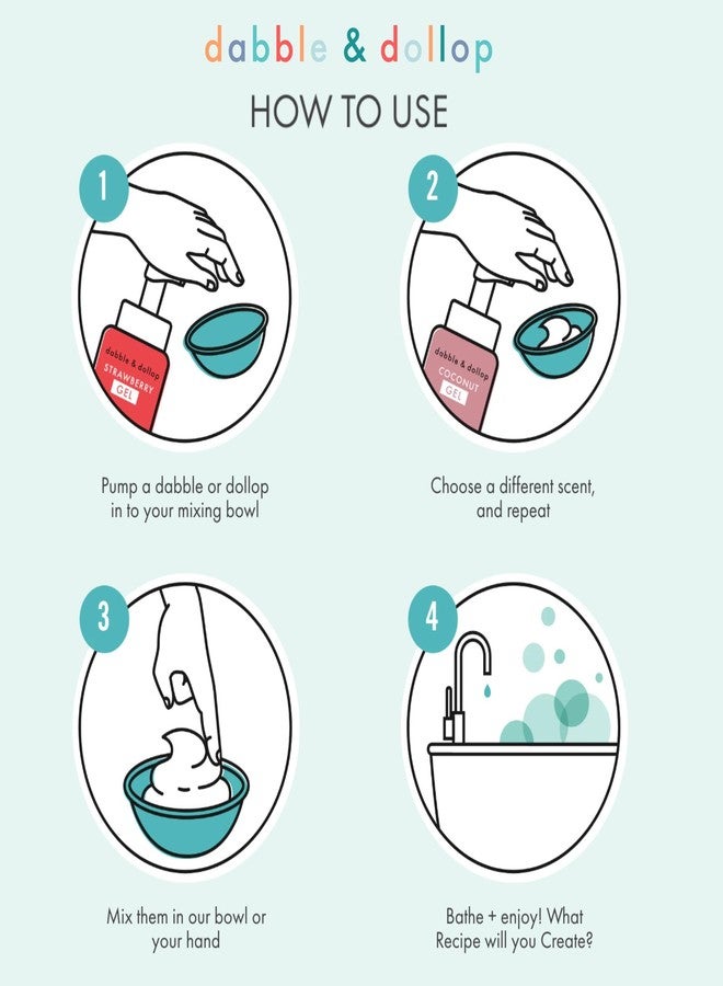 Dabble & Dollop Strawberry Body Wash Refill - All Natural Fragrances, Dermatologist Tested, Tear-Free, Non-Irritating, Hypoallergenic, pH Balanced, Leaping Bunny Certified (24oz) - Image 5