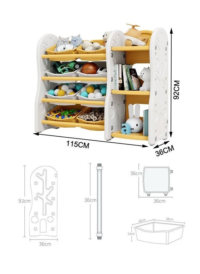 XIANGYU Kids Toy Storage Organizer 3-Tier Bookshelf Extra-large Storage Shelves  - Image 2