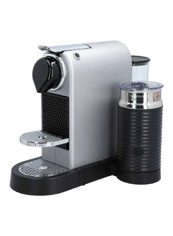 Nespresso 1720W Fully Automatic Capsule CitiZ and Milk Coffee Machine Silver 1 Liter C122-ME-SI-NE C122/C123