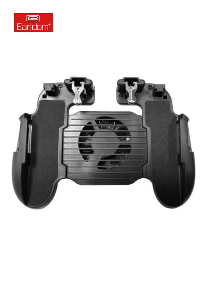 Earldom Mobile Game Controller with Cooling Fan, Phone Game Controller with Triggers Joystick for PUBG/Call of Duty/Fortnite, Phone Gaming Grip Gamepad for 4.7-7" Android iOS Phone  - Image 1