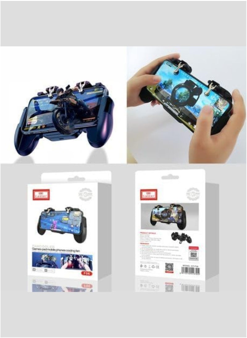 Earldom Mobile Game Controller with Cooling Fan, Phone Game Controller with Triggers Joystick for PUBG/Call of Duty/Fortnite, Phone Gaming Grip Gamepad for 4.7-7" Android iOS Phone  - Image 4