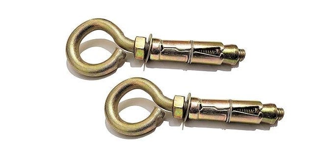 PMW - Iron Metal Wall Anchor Brass Fasteners Golden Bullet Anchor Fasteners Anchor Bolt Screw Fasteners Metal Fasteners I Bolt Anchor Fasteners (6MM, Pack of 40) - Image 4