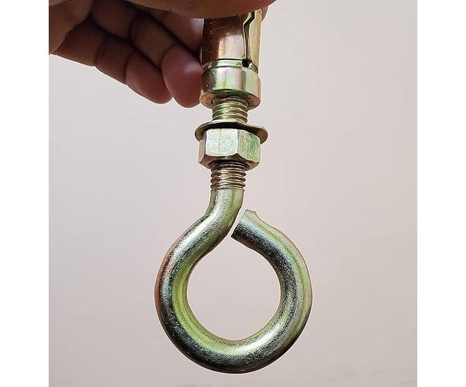 PMW - Iron Metal Wall Anchor Brass Fasteners Golden Bullet Anchor Fasteners Anchor Bolt Screw Fasteners Metal Fasteners I Bolt Anchor Fasteners (6MM, Pack of 40) - Image 3