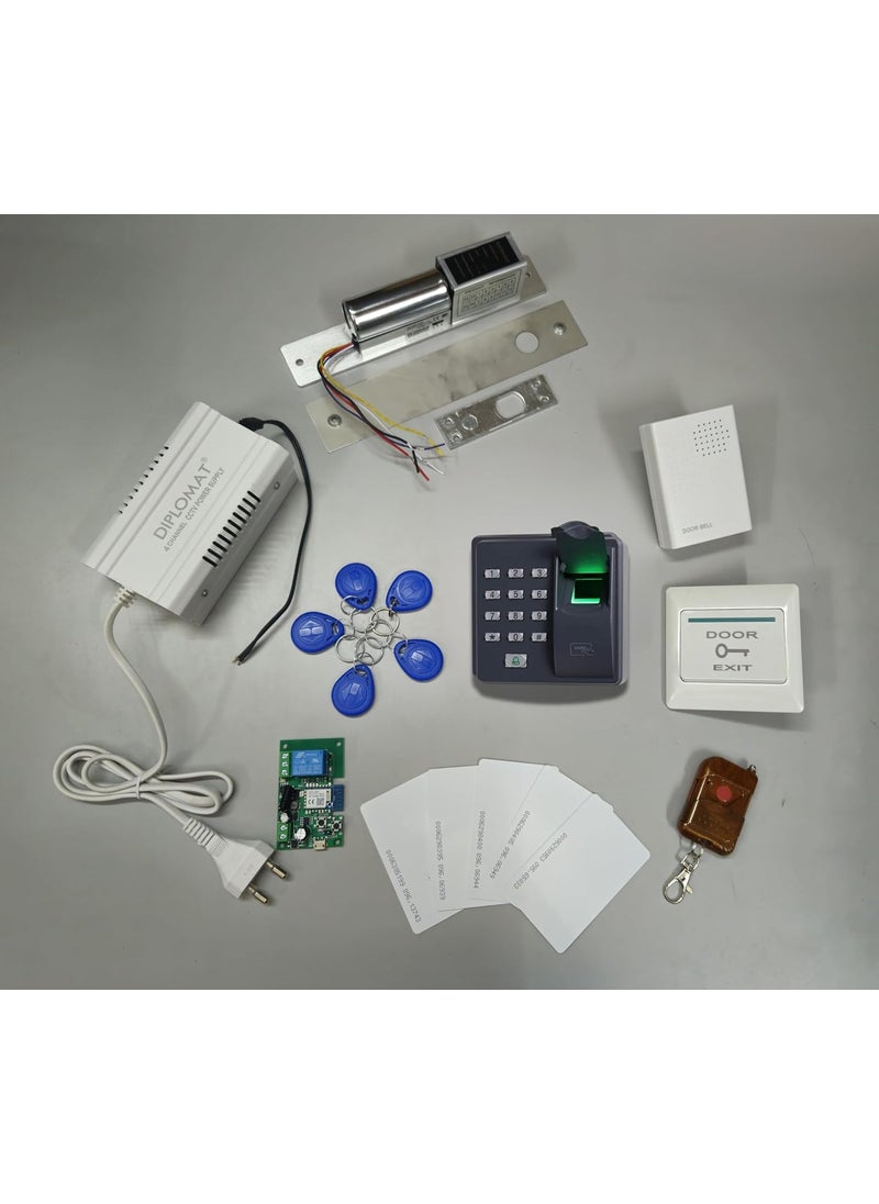 NAVKAR SYSTEMS NAVKAR SYSTEMS Biometric Access Control Drop Bolt Lock with WiFi Receiver  - Image 1