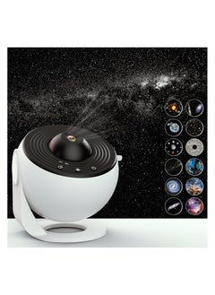 BJollys Star Projector,Planetarium Projector Galaxy for Bedroom,360 Degree Rotation Night Light with 4K Replaceable 12 Discs Large Projection Area Sky Kids Adults Gifts, White  - Image 1