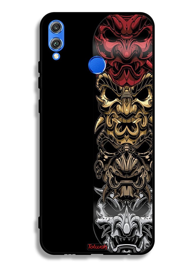 Tolwak - Honor 8X Protective Case Cover Heads Art - Image 1