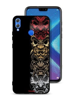 Honor 8X Protective Case Cover Heads Art