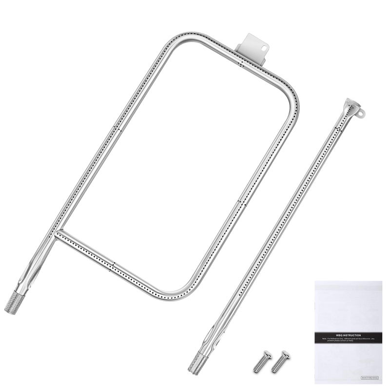 Uniflasy 65032 Grill Burner Tube for Weber Q3200, Q300, Q320, Q3000, 404341, 57060001, 586002 Gas Grills, 304 Stainless Steel Grill Replacement Burner for Weber Q Series 60036, 80385 - Image 1