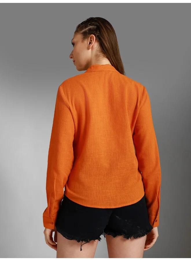 HIGH STAR Women Orange Shirt - Vibrant and Trendy for Everyday Comfort