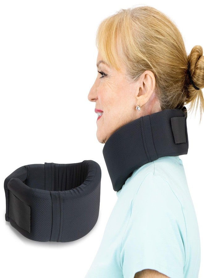 Vive Neck Brace Cervical Collar - Soft Foam for Neck Pain, Sleeping, Support for Women & Men - Universal Size Orthopedic Collar for Stiff & Pinched Nerve - Adjustable Wrap, Chin Contour (2.5") - Image 1