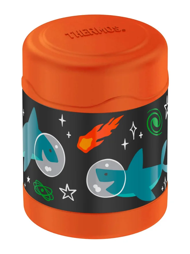 ترموس حافظة طعام ستانلس ستيل للأطفال - حفلة الفضاء - ٢٩٠ مل