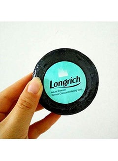 LongRich Bamboo Charcoal Soap Black Soapbrightening Soap For Fighting Pimples Acne 3 Bars  - Image 5