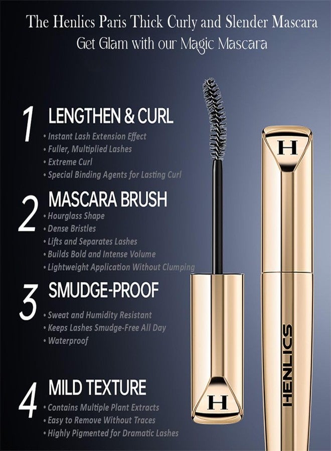 Henlics Paris Thick Curly and Slender Mascara - Image 3