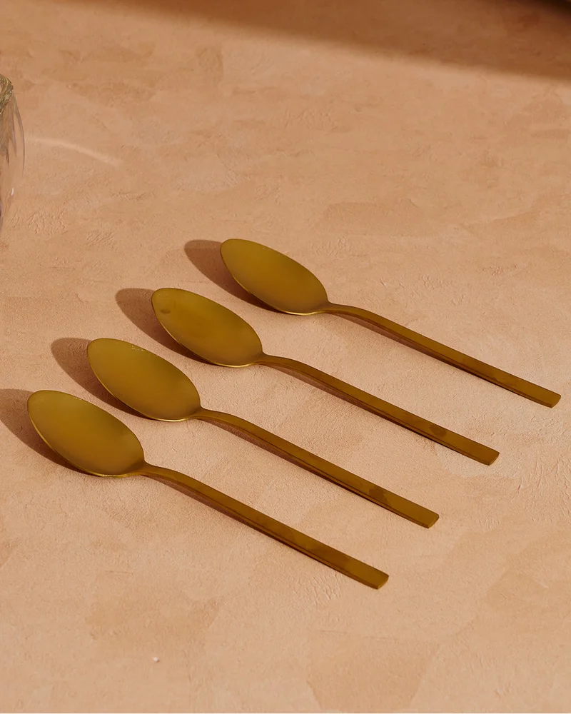 REDTAG Gold Dinner Spoon Set (4 Piece)