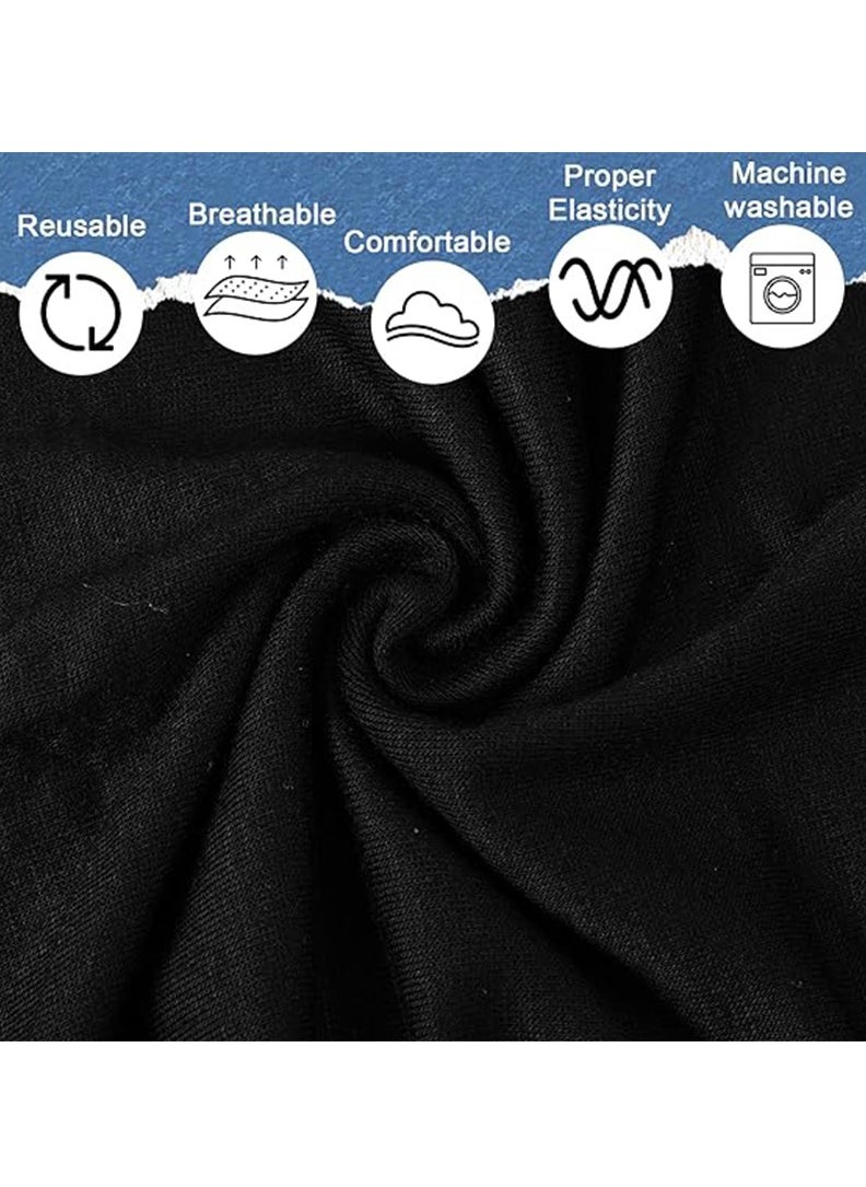 TLAXCA - 2 Packs Women Hijab Undercap Cotton Tube Cap Hijab Breathable Hijab Cap Underscarf Hijab Scarf for Women Muslim Headscarf Headwrap Black - Image 1