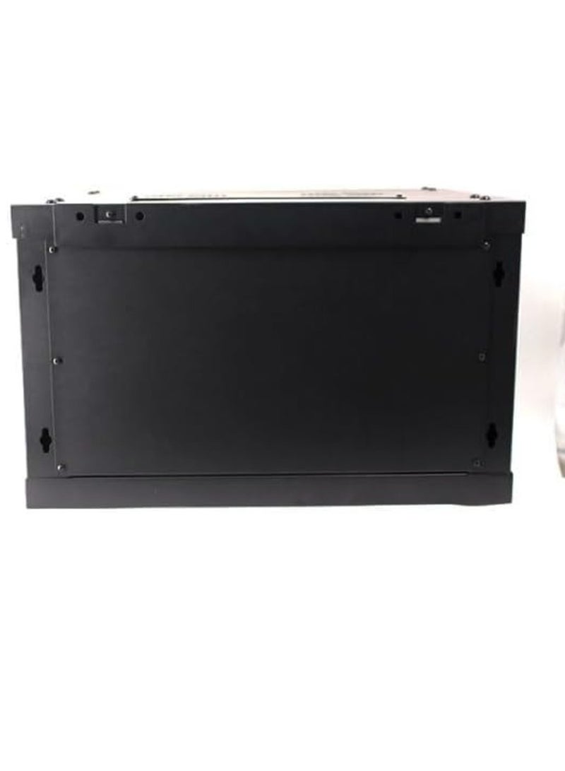 Minipro 6U Wall Mount Server Cabinet 600×450mm with Cooling Fan – Lockable Glass Door & Side Panels, 19” IT Network Rack Enclosure for A/V Equipment, Flat Pack – Black - Image 4
