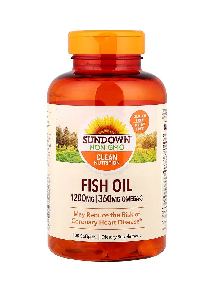 Sundown Naturals, Fish Oil, 1,200 mg, 100 Softgels