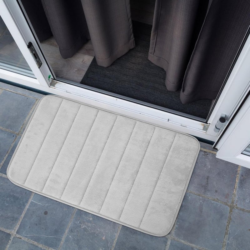 Proper storage environment ABOOFAN Non-Slip Flannel Bath Mat 40x60cm, Thick Sponge Absorbent Floor Rug with Quick-Dry, Soft Comfortable Foot Mat for Bathroom, Entryway, and Indoor Use Tight fitted parts Global upgraded economical craftsmanship Wide range usage design Global versatile design Major city pickup option Ready varied options Global standard processed material Market need oriented construction Market multi-use trusted quality Pre-sale confirmed stock Local & cross border ship compatible Longevity upgraded craftsmanship General compatible design All preference matching build Individual & group usable Upgraded quality Leakproof sealed Season change compatible build Multi-category warehouse equip Flexible anti-break Easy handling optimized design Ventilated design Transparent body Gulf climate tested upgraded quality - Image 2