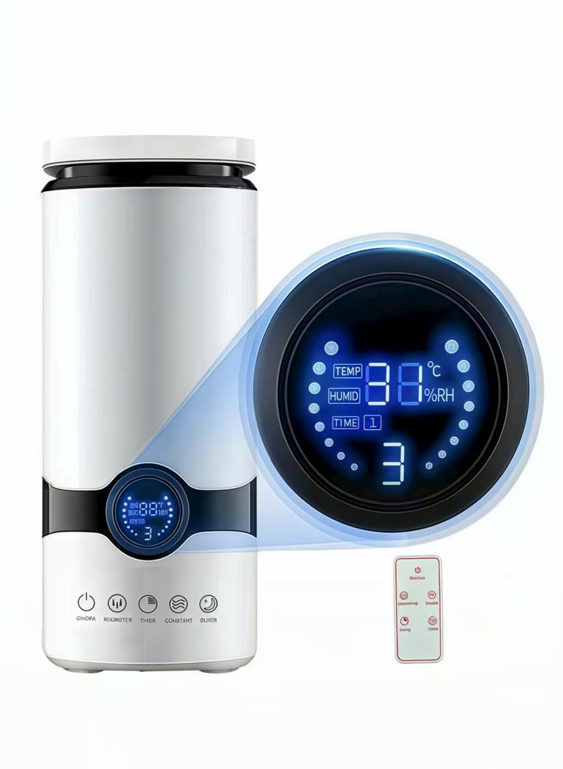Humidifiers for Bedroom Large Room 4L Ultrasonic Cool Mist Humidifier Top Fill Last Up to 20H ，Ag+ 99.9% Antibacterialwith 360°Nozzle,Sleep Mode, Auto Shut-Off,Night Light Large Humidifier for Baby,Home,Office,White - Image 1