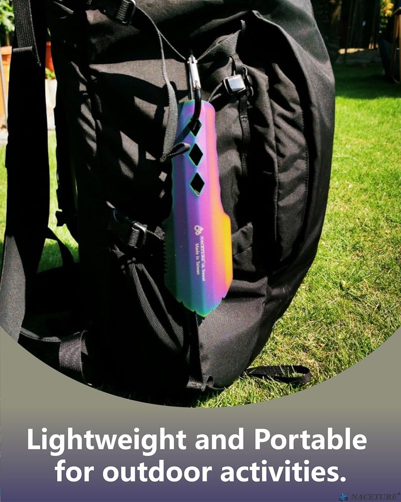 NACETURE Ultralight Backpacking Trowel Aluminum Shovel Small Potty Multitool with Longer Handle Design Essential for Hiking, Camping and Survival Bags(Black 1 Pack) - Image 4