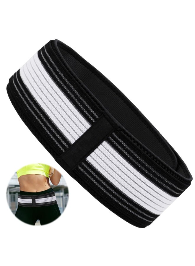 Janenisa Hip Pain Relief Belt, Breathable Lower Back Support for Sciatica, Pelvis, Lumbar, Women & Men, Black