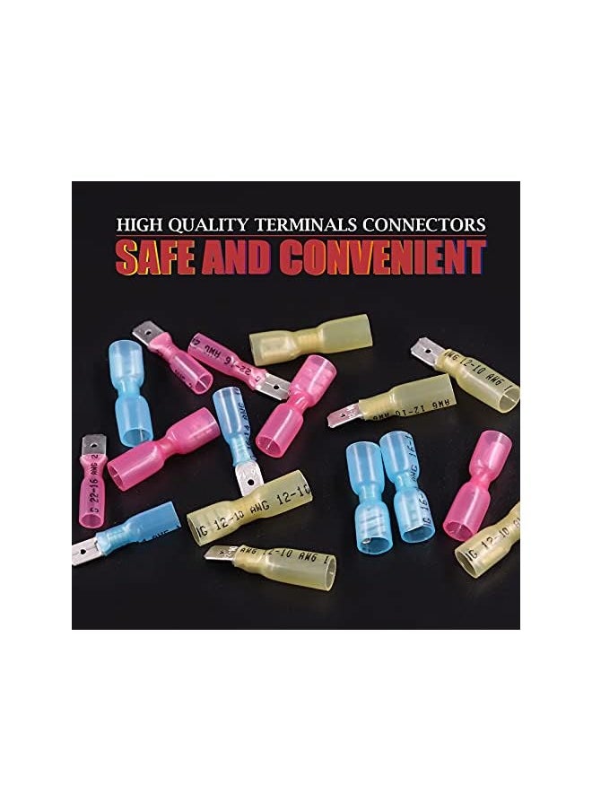 PROMASS promass 160Pcs Waterproof Heat Shrink Fully-Insulated Female Male Spade Terminals Electrical Wire Crimp Connectors Kit  - Image 3