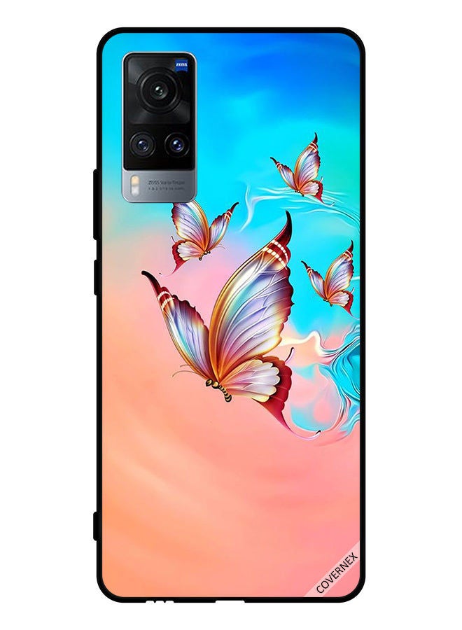 Covernex Protective Case Cover For Vivo X60 Butterflies Flying Over Paint Color - Image 1