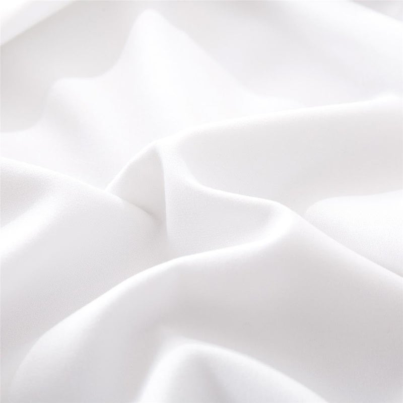 Junn Shenn Microfiber Standard Bed Pillowcases 2 Pack, Super Soft Bed Pillow Covers Envelope Closure, Wrinkle, Fade and Stain Resistant, 20x26, White - Image 3