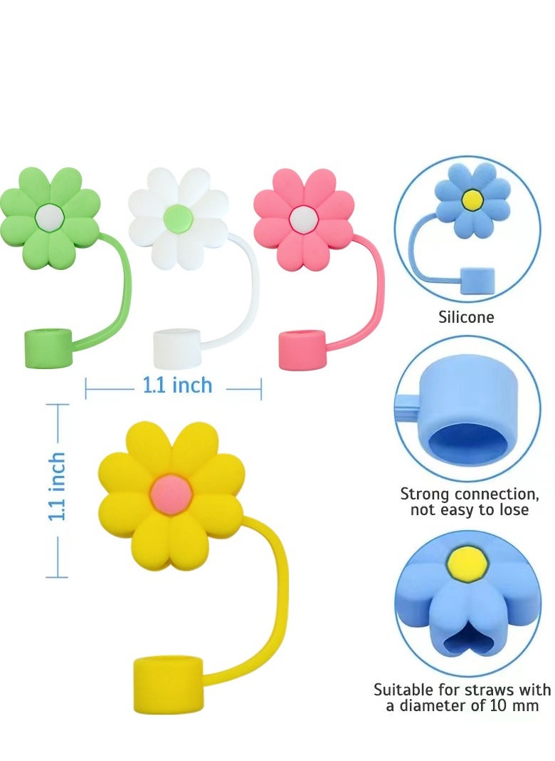 5 straw caps, reusable dustproof silicone straw caps suitable for Stanley cups  - Image 2