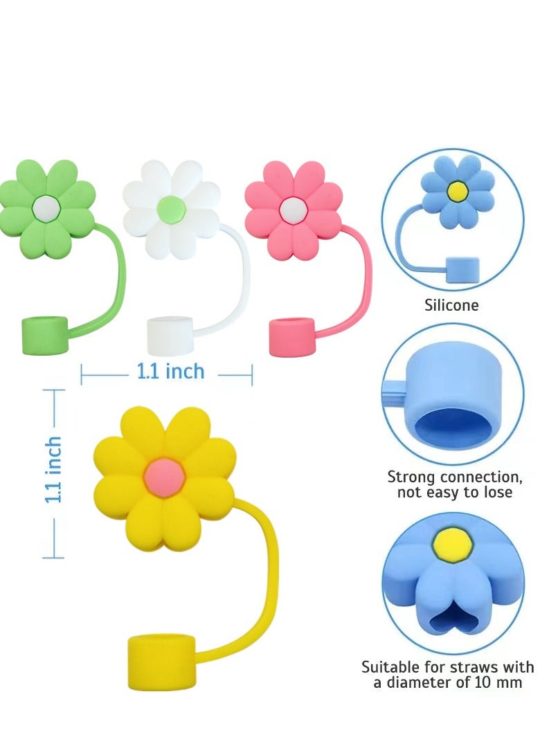 5 straw caps, reusable dustproof silicone straw caps suitable for Stanley cups  - Image 3