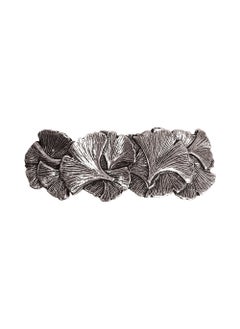 Oberon Design Ginkgo Hair Clip Hand Crafted Metal Barrette Made in the USA with a Medium 70mm Clip by Oberon Design 