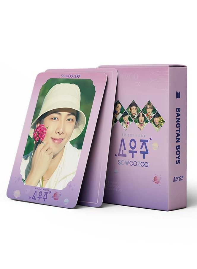 Color Fans 55-Piece BTS BANGTAN BOYS SOWOOZOO Lomo Card - Image 1