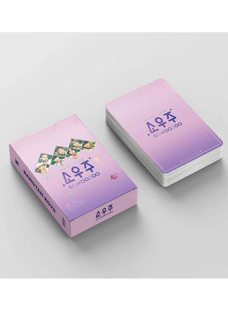 Color Fans 55-Piece BTS BANGTAN BOYS SOWOOZOO Lomo Card - Image 5