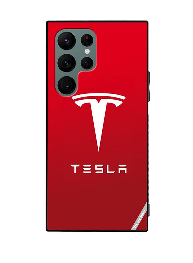 VR CREATIVE Protective Case Cover For Samsung Galaxy S22 Ultra 5G Tesla Design Multicolour - Image 1