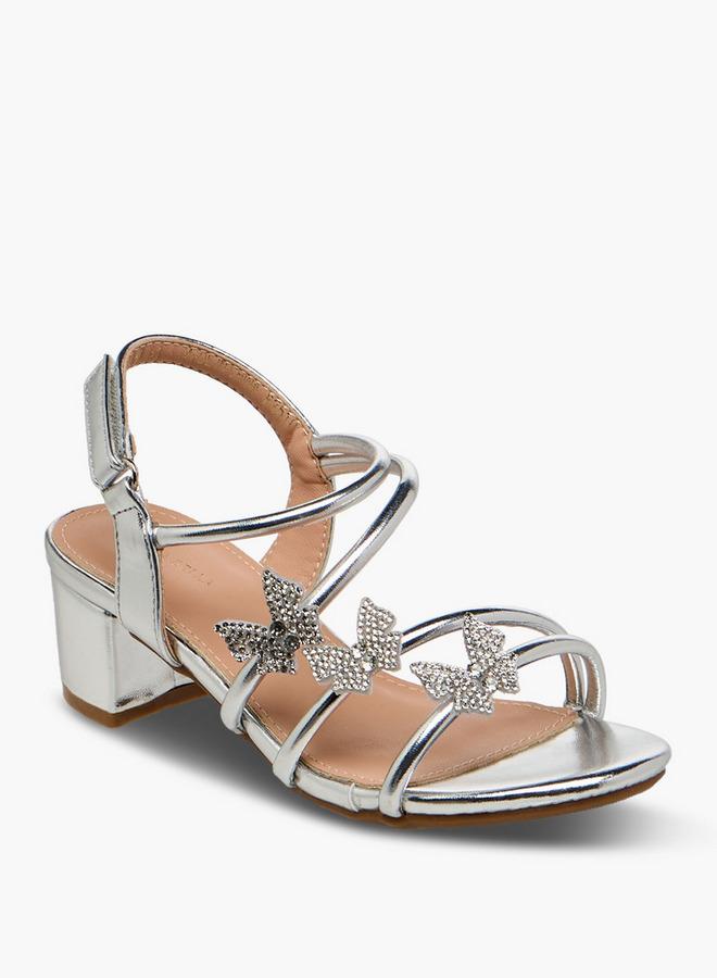 Flora Bella By Shoexpress Flora Bella Girls Block Heel Sandals Ramadan Collection - Image 1