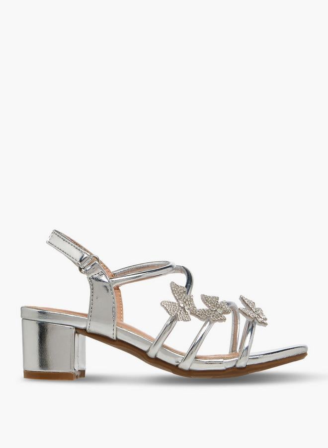 Flora Bella By Shoexpress Flora Bella Girls Block Heel Sandals Ramadan Collection - Image 3