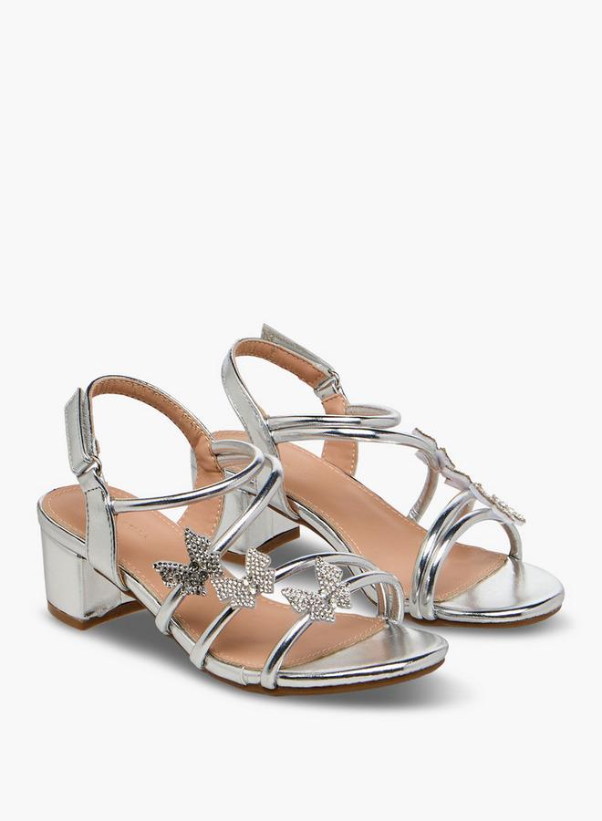 Flora Bella By Shoexpress Flora Bella Girls Block Heel Sandals Ramadan Collection - Image 2