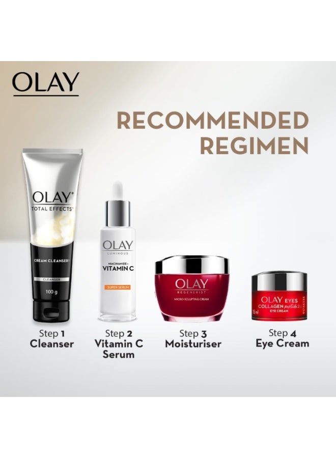 Olay Total Effects Cleanser |with Salicylic Acid & Exfoliating Silica beads |Throughly cleanse and exfoliate skin for glowing, younger looking skin |Suitable for Normal, Dry, Oily & Combination skin |100 gm - Image 4