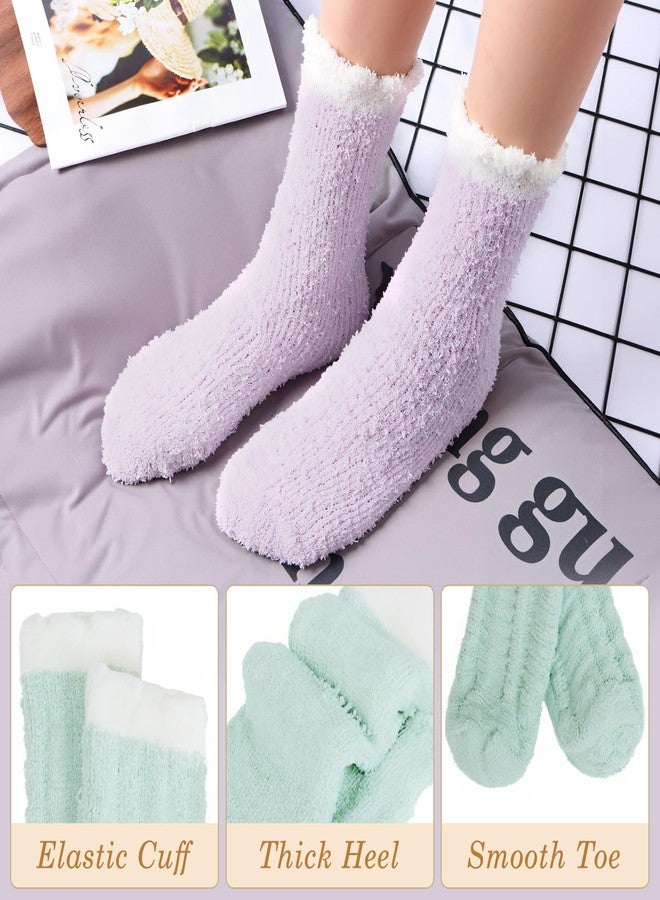 شاليير جوارب شتوية نسائية ناعمة ودافئة، جوارب قطنية مريحة، جوارب عيد الميلاد النسائية الناعمة، هدايا للنساء، A-Twists 01 (7 أزواج) - Image 2