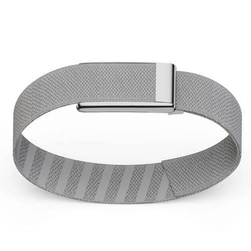 Fitcent Adjustable SuperKnit Bicep Band Compatible with Whoop 50 Whoop OnePeakMG Life Soft Nylon Bicep Bands with Stainless Steel U Shape for Whoop Life ECG Whoop 50 Bands Cool Gray OnePeak - Image 3