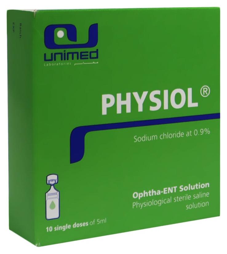 Physiol Normal saline 0.9 % Solution 5Ml X 10S