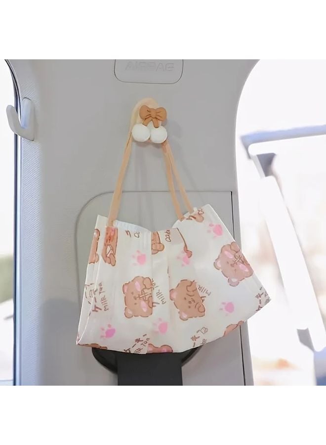 Random Style 5pcs Cute Bear Rabbit Car Hooks Multifunctional Dashboard Home Kitchen Bathroom Self Adhesive Mounted - Image 5