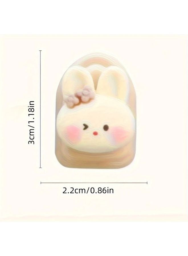 Random Style 5pcs Cute Bear Rabbit Car Hooks Multifunctional Dashboard Home Kitchen Bathroom Self Adhesive Mounted - Image 4