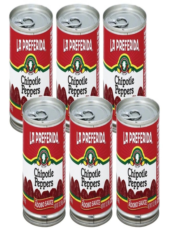 La Preferida Whole Chipotle Peppers, Hot, 7 OZ (Pack of 6) - Image 1