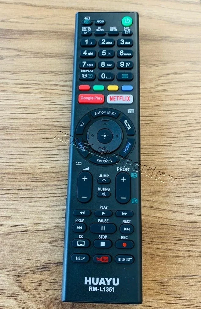 Ata Elektronik Sony Bravia Smart LED TV Remote Control - Googleplay Netflix Button RM-ED011 RM-ED012 RM-ED013 RM-ED014 RM-ED015 RM-ED002 RM-ED005 RM-ED007 RM-ED008 RM-ED009 Compatible LED TV