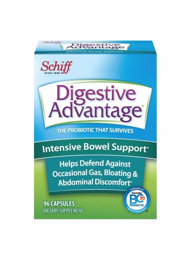 Schiff Intensive Bowel Support, 96 Capsules (Pack of 3) - Image 1