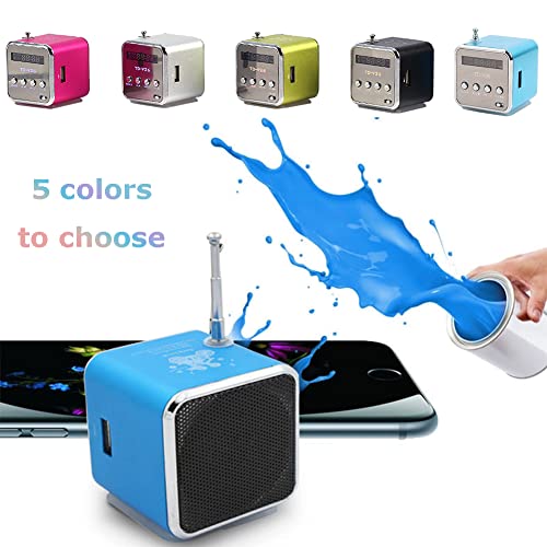 Yoidesu TD-V26 Portable Mini Speaker Music Player FM Radio Battery Powered Mini Digital Display Screen Speaker Music Player for Computer&Cell Phone Support Card and U Disk - Image 2